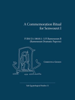 cover image of A Commemoration Ritual for Senwosret I